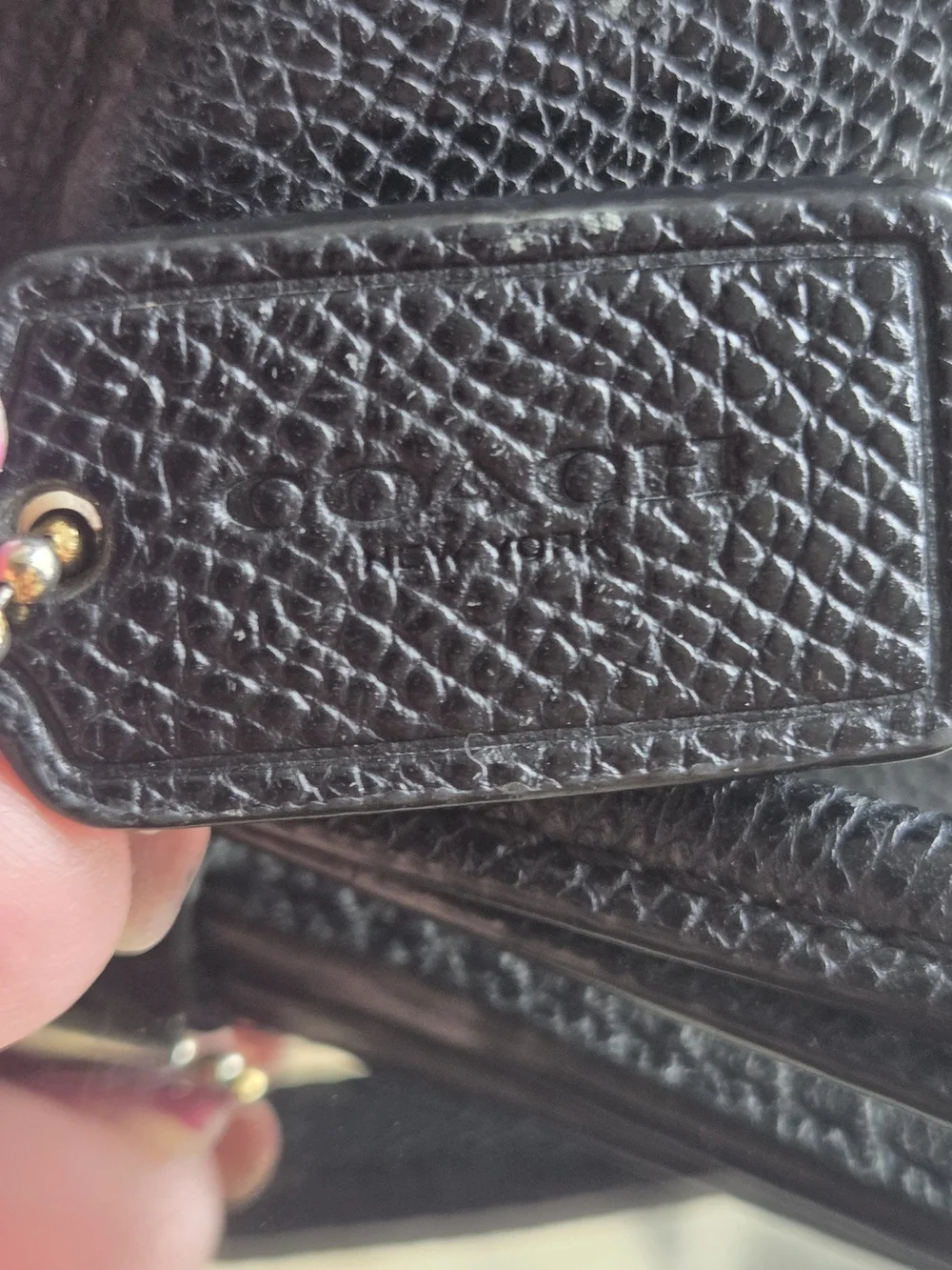 Coach New York Black Leather Accordion Wristlet Wallet Gold Hardware - Picture 7 of 17